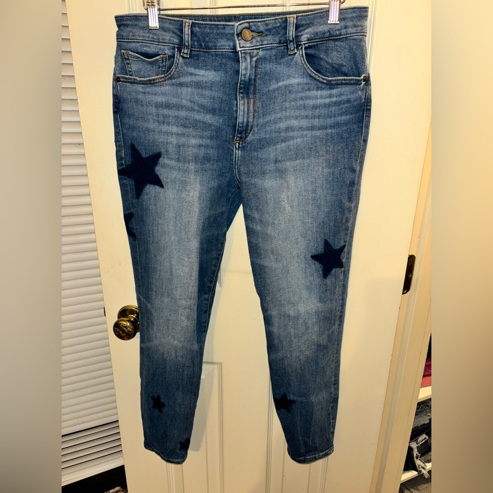 DL1961 Florence Cropped Skinny Star Jeans
